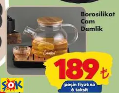 BOROSİLİKAT CAM DEMLİK BOROSİLİKAT CAM DEMLİK